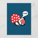 Search for red mushrooms postcards Toadstool
