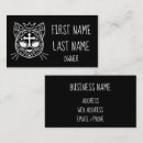 Search for gothic style business cards Black and white