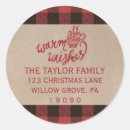 Search for plaid address stickers Flannel