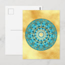 Search for mandala postcards Gold