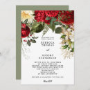 Search for red christmas wedding invitations Berries