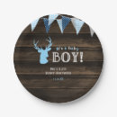 Search for deer plates Boy baby shower