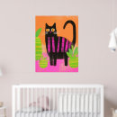 Search for orange and black stripes posters Cat