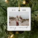 Search for modern christmas tree decorations Just married