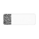 Search for striped background return address labels Pattern
