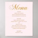 Search for pink and gold menus Dinner
