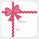 Search for red ribbon tag stickers Bow