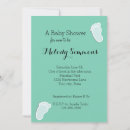 Search for footprint baby shower invitations Blue