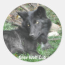Search for wildlife supporters stickers Wolf