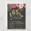Search for 65 and fabulous invitations For her