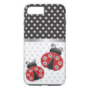 Search for ladybug polka dots iphone cases White
