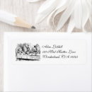 Search for hatter return address labels Tea party