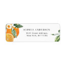 Search for citrus return address labels Minimalist