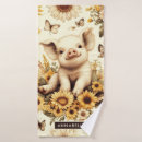 Search for cute pig bath towels Farm