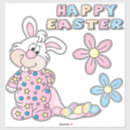 Search for easter egg cartoon stickers Bunny