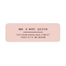 Search for plain pink return address labels Elegant