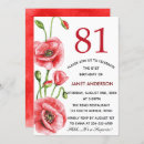 Search for 81st birthday invitations Flowers