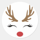Search for deer face stickers Reindeer