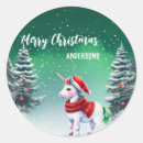 Search for unicorn christmas stickers Seasonal