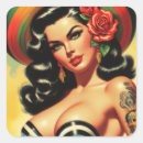 Search for pinup stickers Vintage