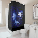 Search for wolves shower curtains Night