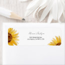 Search for sunflower bridal shower return address labels Yellow