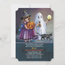 Search for trick or treat invitations Black cat
