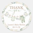 Search for laundry baby shower stickers Thank you