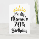 Search for mom 70th birthday cards Years