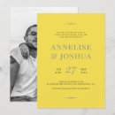 Search for yellow and gray wedding invitations Trendy