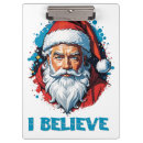 Search for santa claus clipboards Xmas