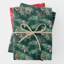 Search for christmas cone wrapping paper Watercolor