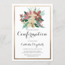 Search for white flowers confirmation invitations Cross
