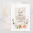 Search for orange bridal shower invitations Modern