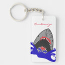 Search for jaws key rings Great white shark