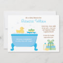 Search for bathtub invitations Blue