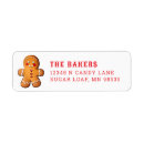 Search for gingerbread man return address labels Candy