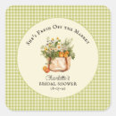 Search for square bridal shower stickers Rustic