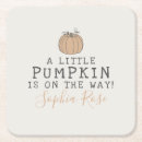 Search for pumpkins coasters Pumpkin baby shower