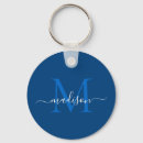 Search for navy blue key rings Monogrammed