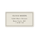 Search for cream wedding return address labels Ivory