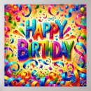 Search for happy birthday cake posters Candles