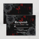 Search for halloween rsvp cards Black roses