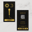 Search for microphone business cards Qr code