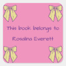 Search for yellow bow stickers Pink