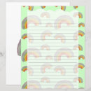 Search for rainbow stationery paper Cute