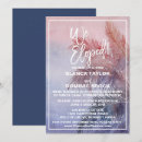 Search for beach elopement wedding invitations Palm tree