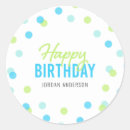 Search for blue happy birthday stickers Colourful