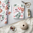 Search for vintage botanical wrapping paper Winter