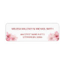 Search for cherry blossom return address labels weddings Floral